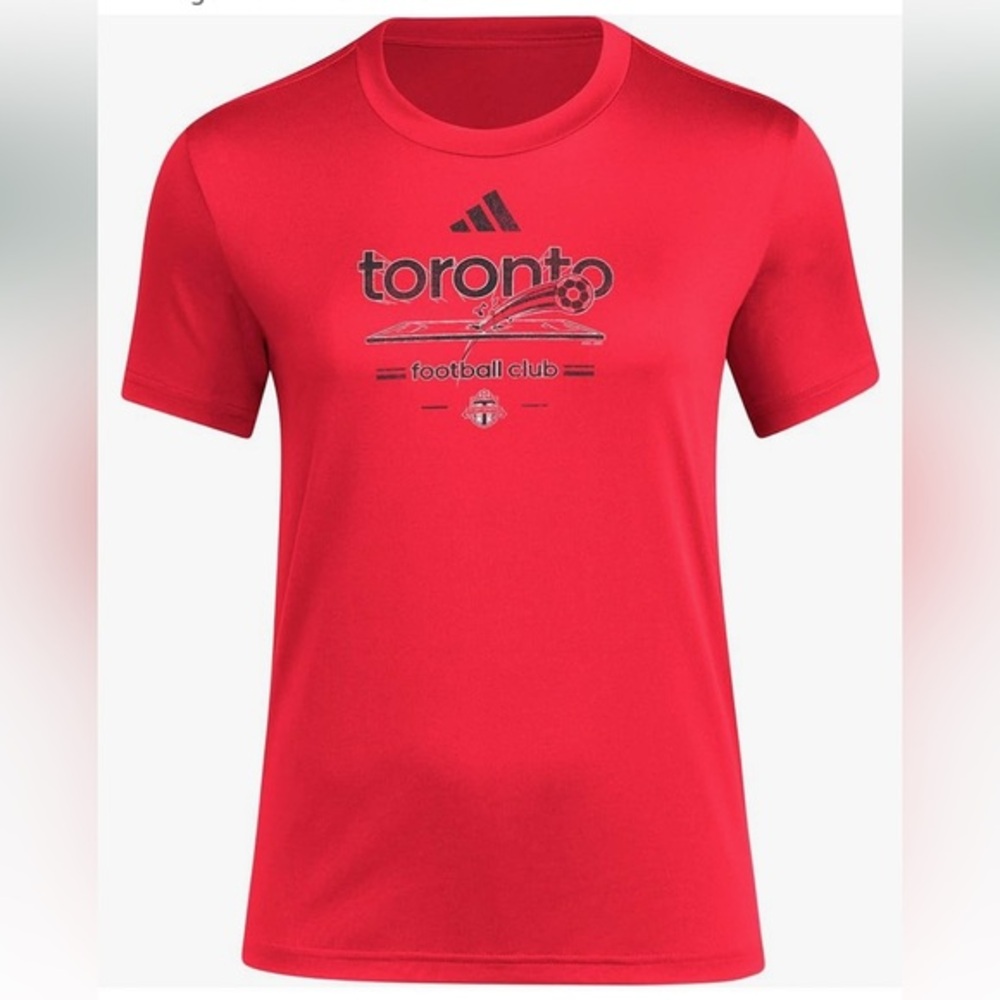 Adidas Red Toronto FC Short Sleeve Tee